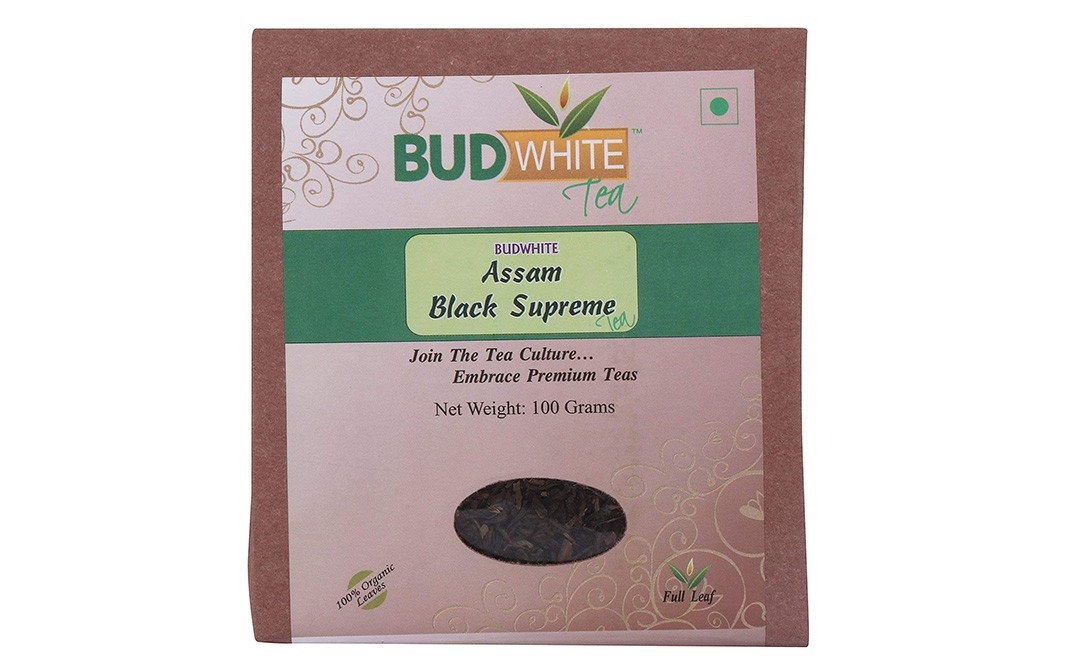 Bud White Assam Black Supreme Tea    Box  100 grams